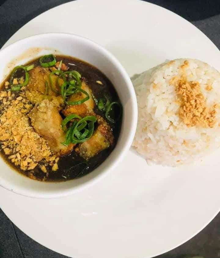 Beef pares with rice